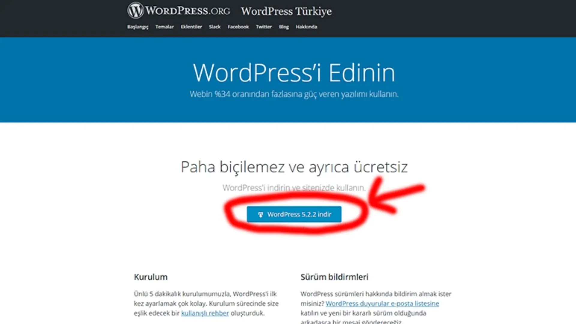 WordPress ile İnternet Sitesi Nasıl Hazırlanır? - Adım #3: Wordpress’i yükleyin