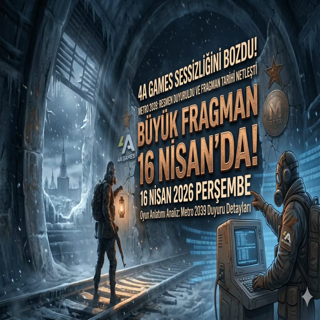 Metro 2039 Duyuruldu: Kıyamet Sonrası Tünellere Dönüş - 4A Games Sessizliğini Bozdu: Büyük Fragman 16 Nisan'da! Metro 2039 Duyuruldu: Kıyamet Sonrası Tünellere Dönüş - 4A Games Sessizliğini Bozdu: Büyük Fragman 16 Nisan'da!