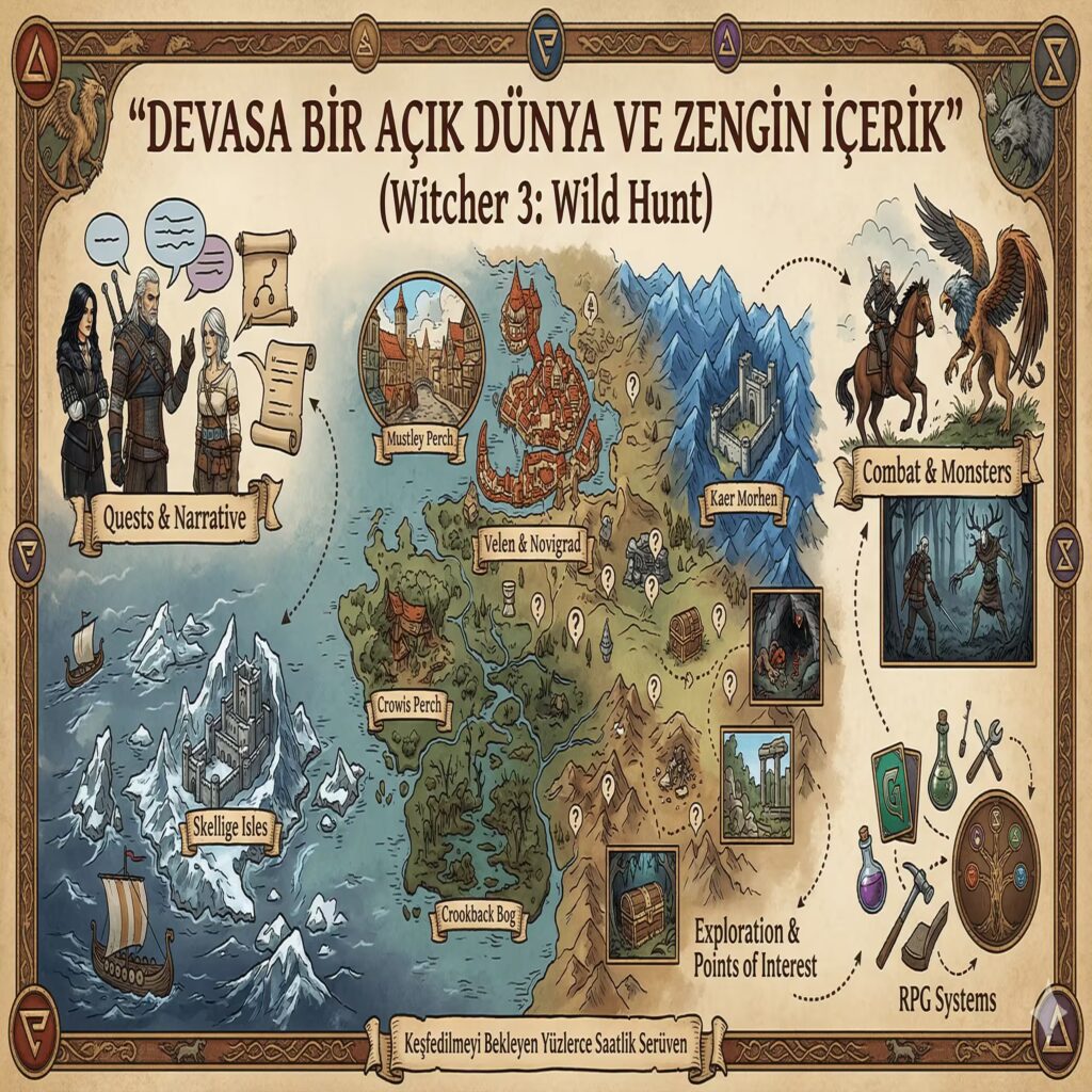 The Witcher 3: Wild Hunt - İncelemesi - Devasa Bir Açık Dünya ve Zengin İçerik The Witcher 3: Wild Hunt - İncelemesi - Devasa Bir Açık Dünya ve Zengin İçerik