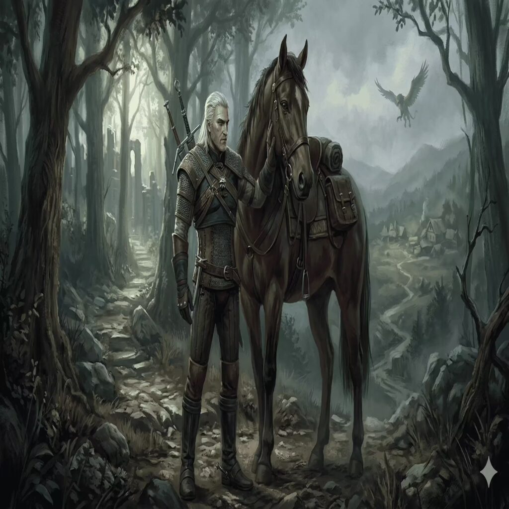 Rivyalı Geralt ve Atı Roach Rivyalı Geralt ve Atı Roach