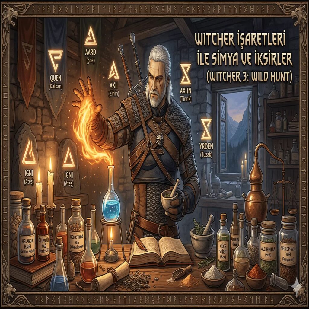 The Witcher 3: Wild Hunt - İncelemesi - Witcher İşaretleri ile Simya ve İksirler The Witcher 3: Wild Hunt - İncelemesi - Witcher İşaretleri ile Simya ve İksirler